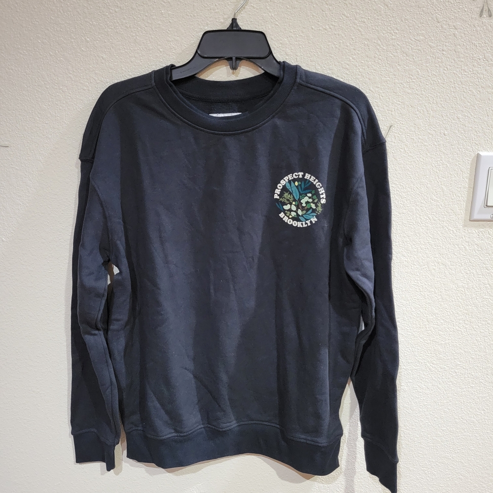 Goodfellow & Co Men's Dark Blue Charcoal Crewneck Sweater Sweatshirt Size S